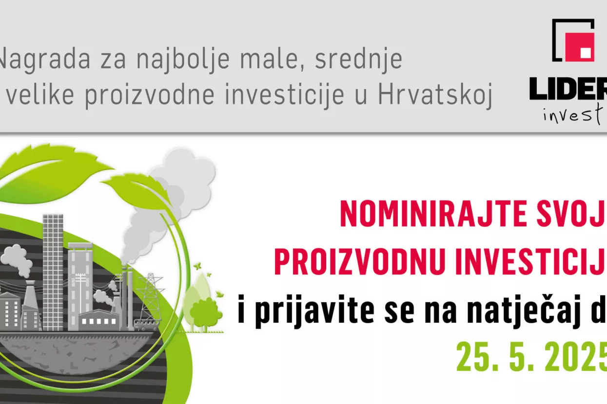 Natječaj za odabir najboljih proizvodnih investicija otvoren je do 22.5.!