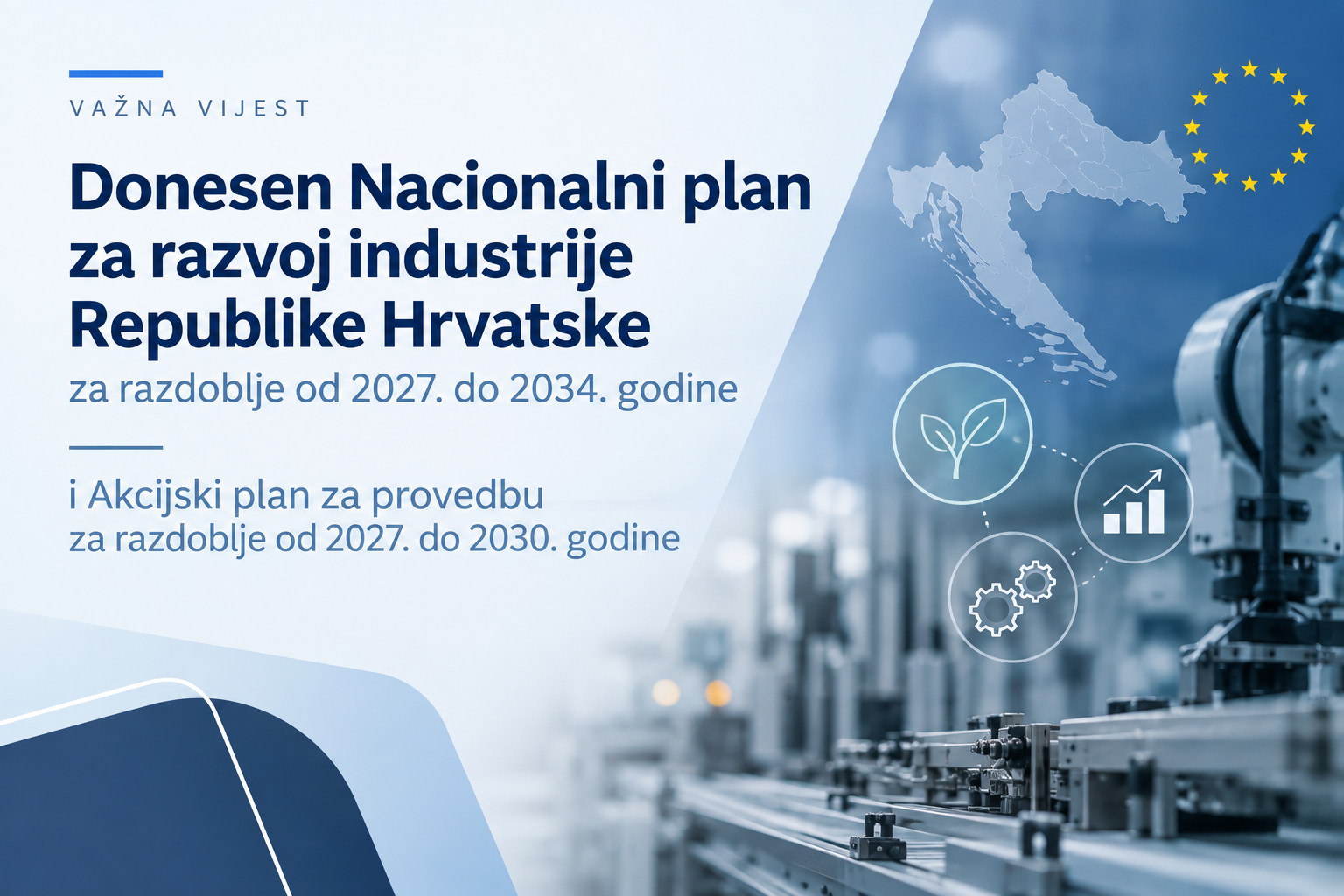 Donesen Nacionalni plan za razvoj industrije Republike Hrvatske za razdoblje 2027. – 2034.